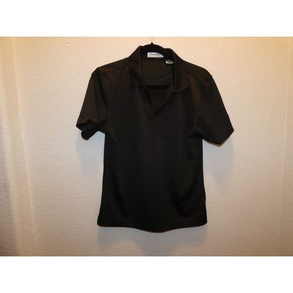 Women's Size Small Black Golf Shirt, Monterey Club Brand, - Picture 1 of 6